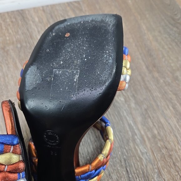 Dries Van Noten WOVEN METALLIC MULES - Picture 16 of 16